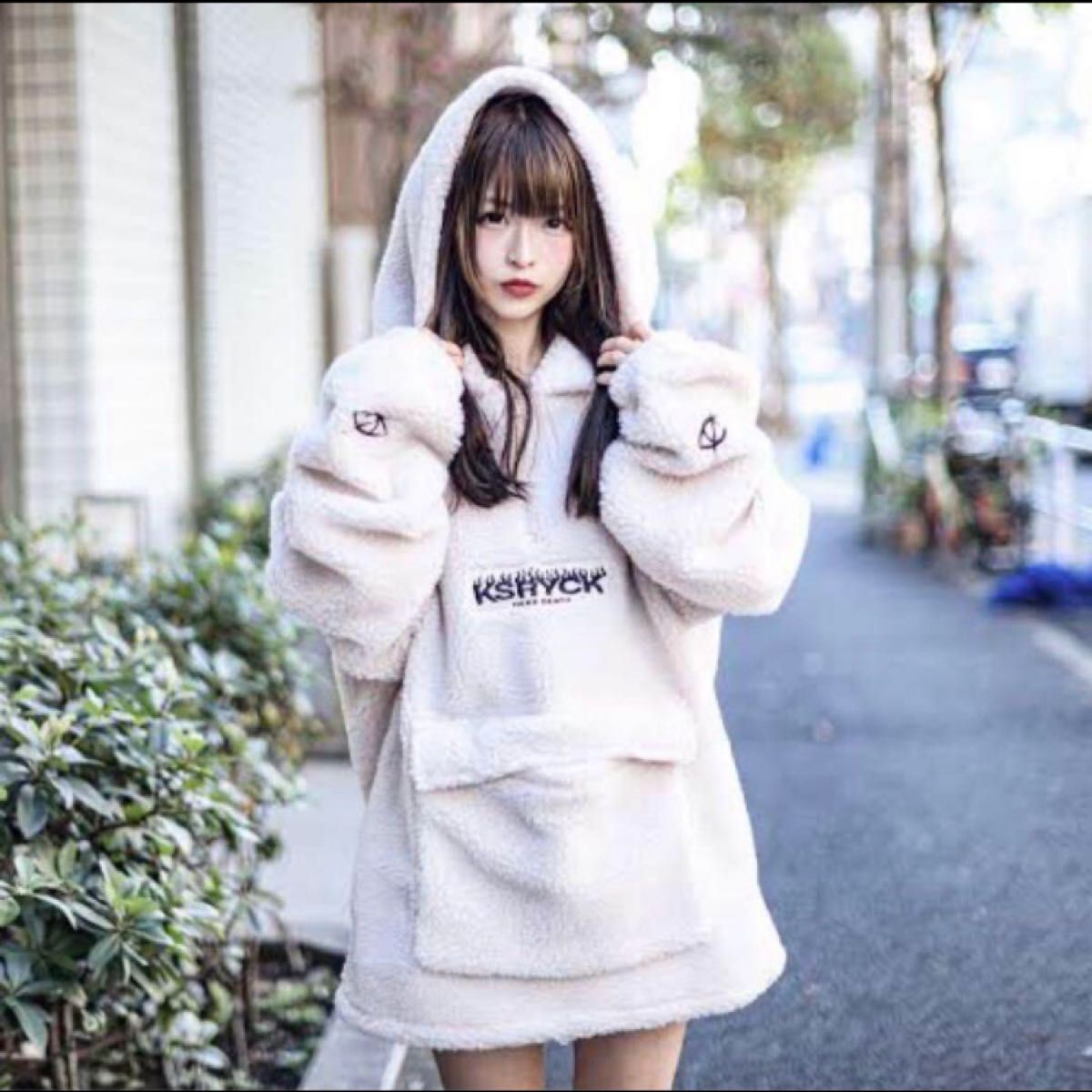 [Excellent Condition] KRY clothing (Kelly Clothing) Boa Half-Zip Jacket Hoodies Outerwear F Women's
