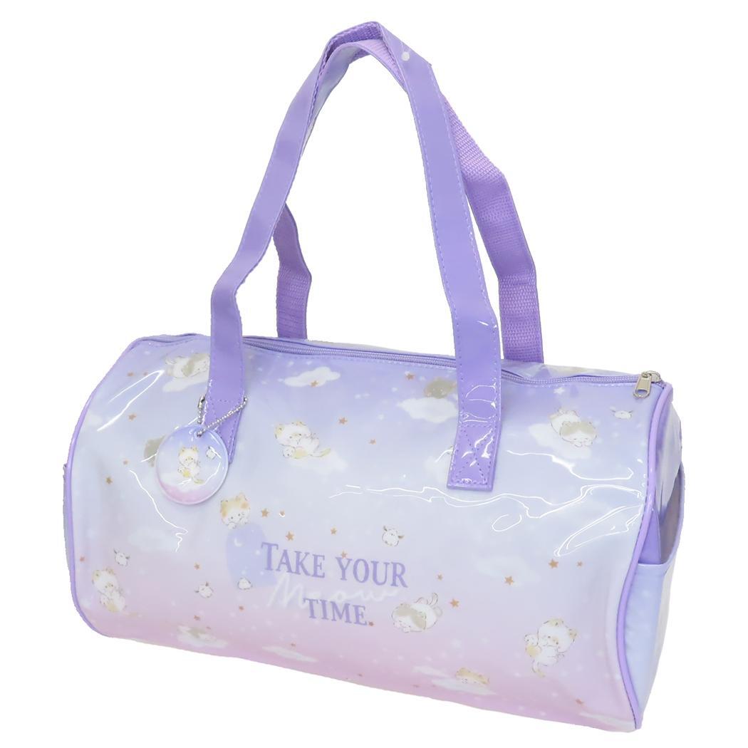 Pool Bag, Roll-Type PVC Beach Bag, Twinkle Cat, Nishio, for the Beach, Pool, Summer Leisure Goods