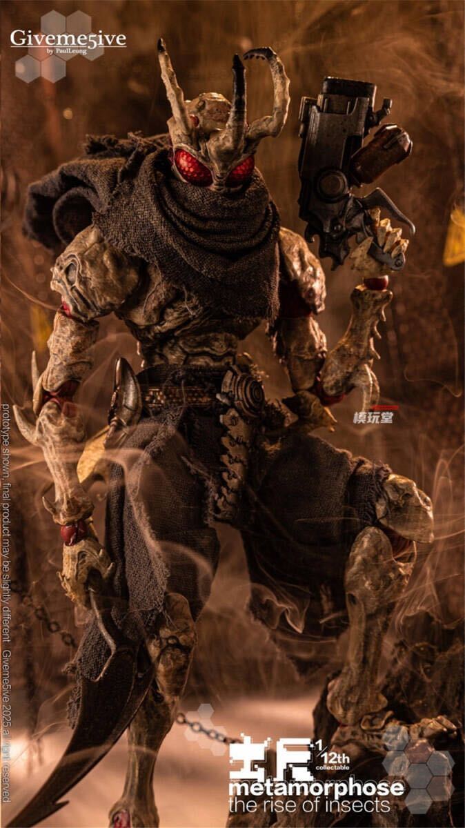 Preview of Giveme5ive 1/12 「虫啓」シリーズ 第1弾 アイロキ 未開封新品 Metamorphose - the rise of insects Airoki Figure アクションフィギュア