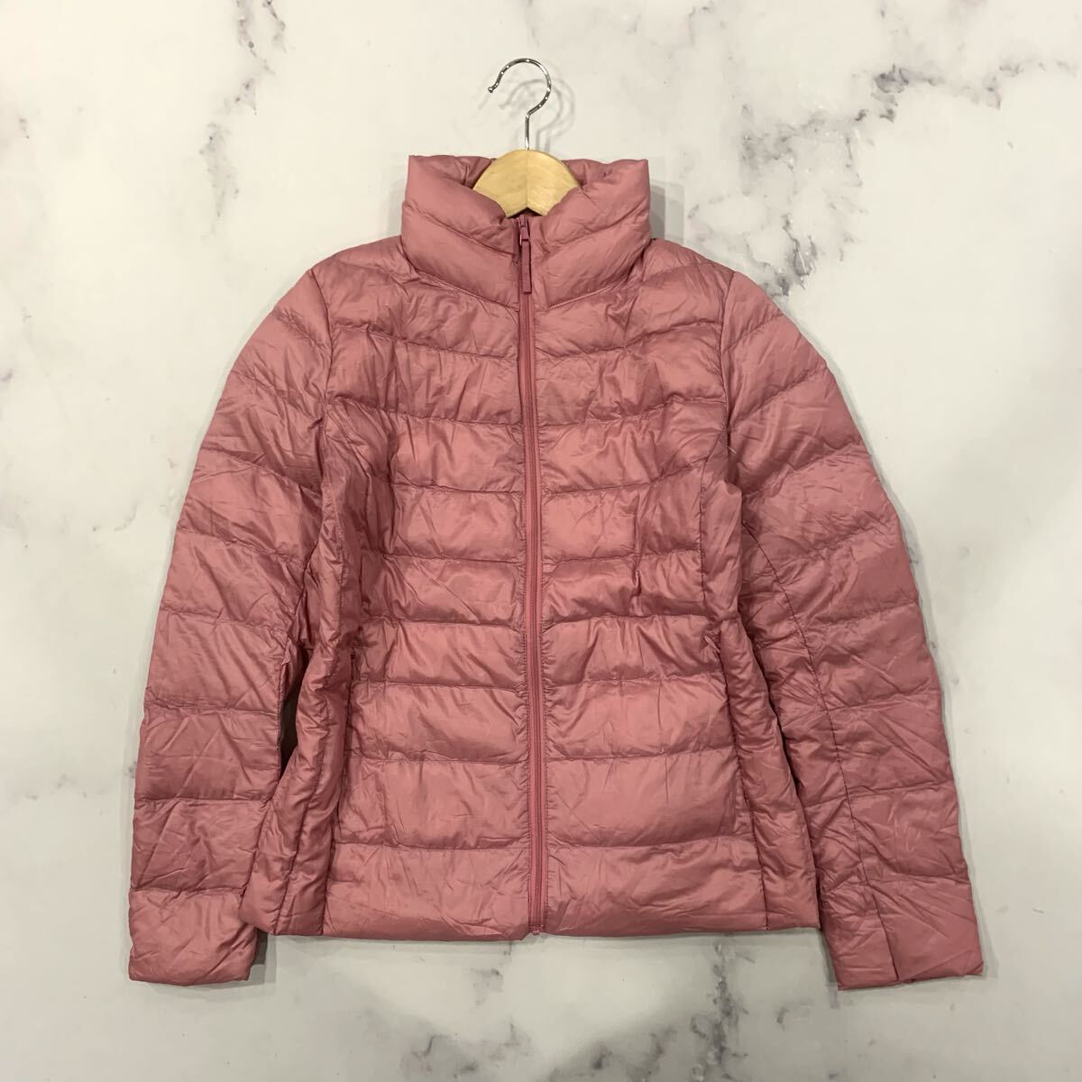 A2 ▼ Excellent heat retention '90% down' UNIQLO Lightweight Zip-up Padded Down Jacket Jackets S Women's Clothing Outerwear