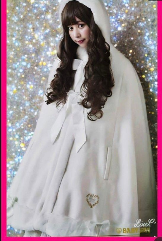 Preview of 人気アイテムbabyベイビー 白ロリ ロリィタ マント ポンチョ コート ケープ メタモMETAMORPHOSE MARSマーズ