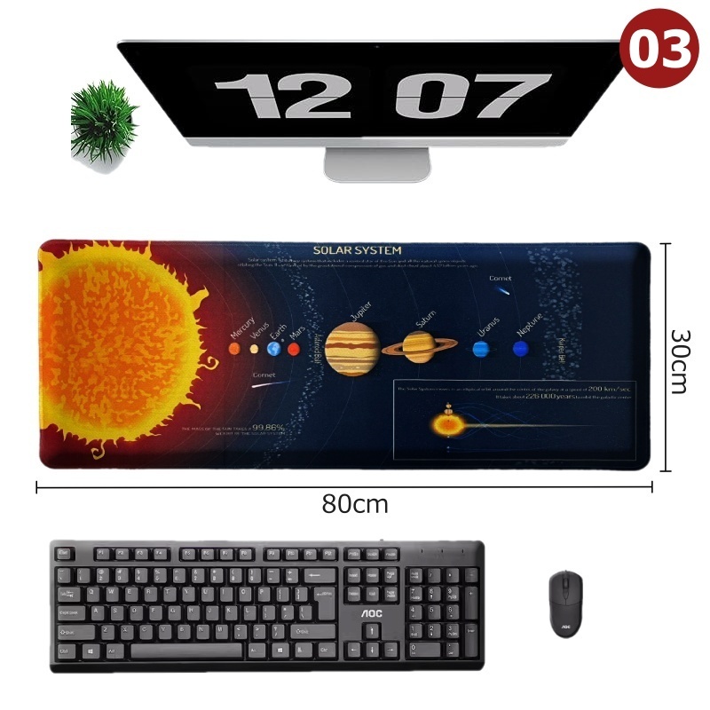 Mouse pad, gaming mouse pad, large mouse pad, oversized mouse pad, keyboard mouse pad Matt NASA Mousepad 03