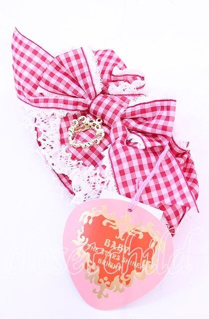 Preview of BABY, THE STARS SHINE BRIGHT / Flancesca Ribbonシュシュ えんじ×ピンク O-25-11-11-1075-BA-ZA-OW-OS