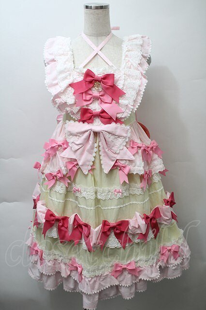 Preview of BABY,THE STARS SHINE BRIGHT / Cutie Whipped cream parfaitジャンパースカート レモン S-25-10-24-007-BA-OP-AS-ZS