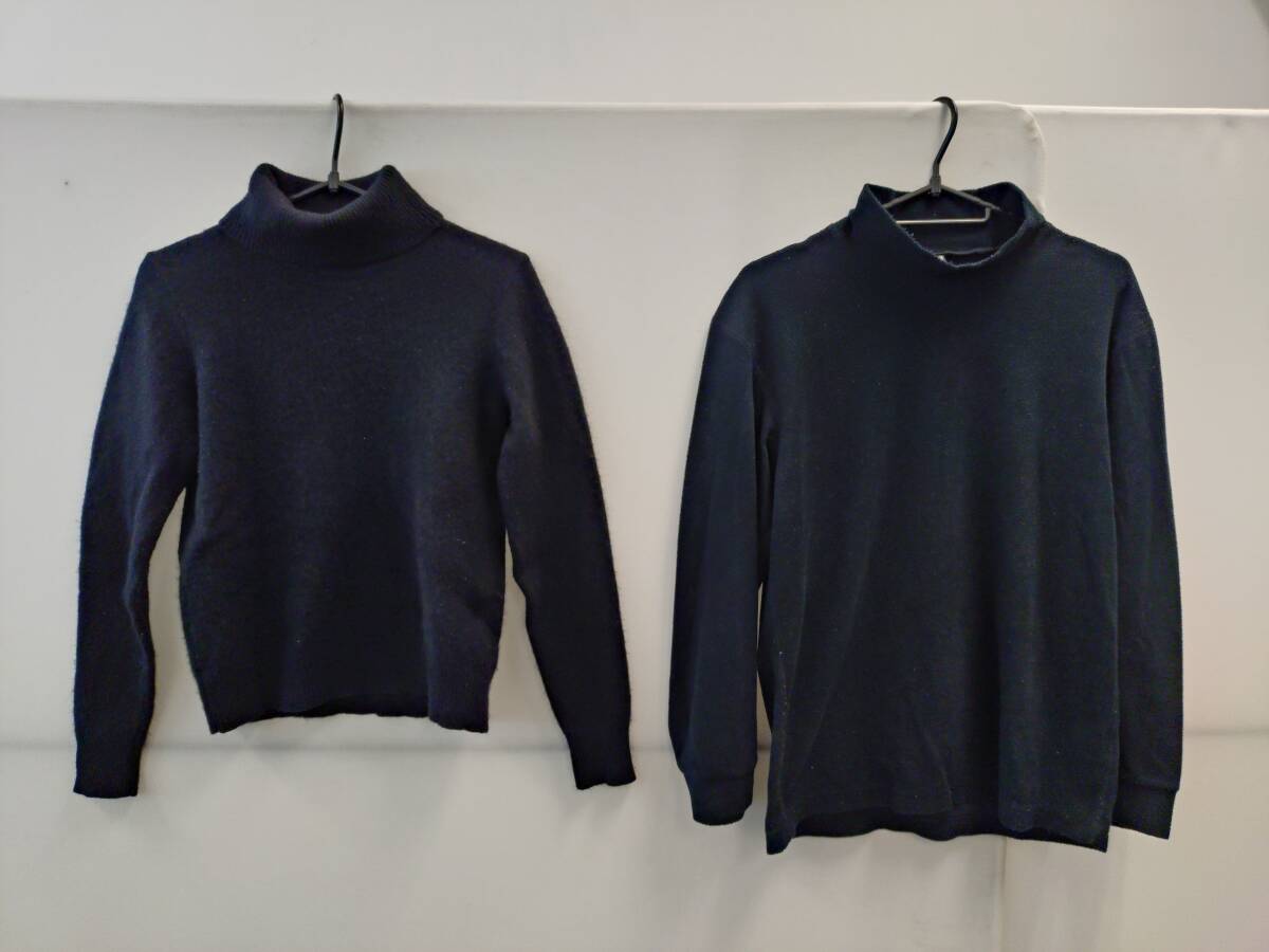 UNIQLO men's apparel, 2 items bundled: sweater, fleece, black, size S.