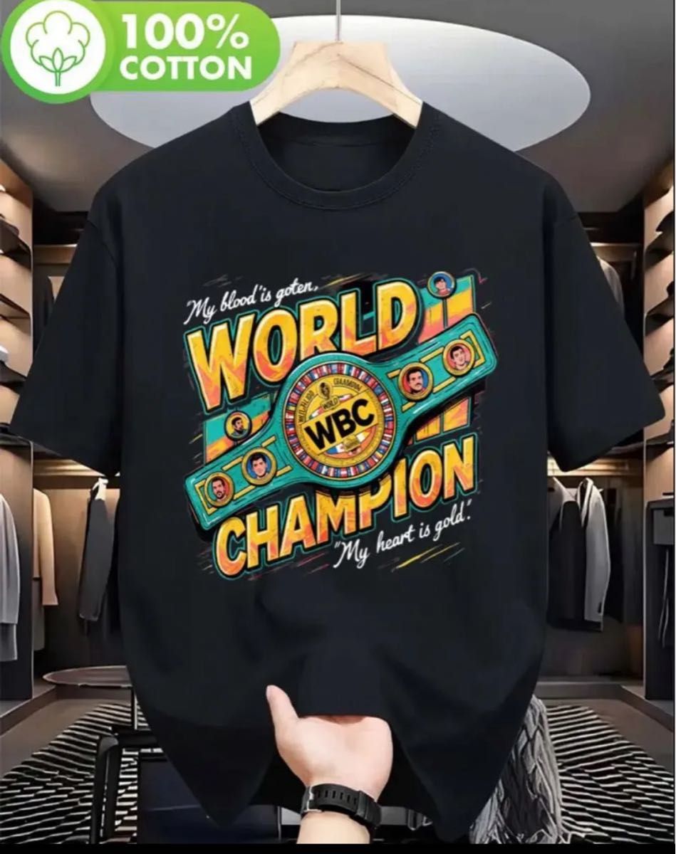 WBC World Boxing Council T-shirt, Size M, Black, Boxing Wear