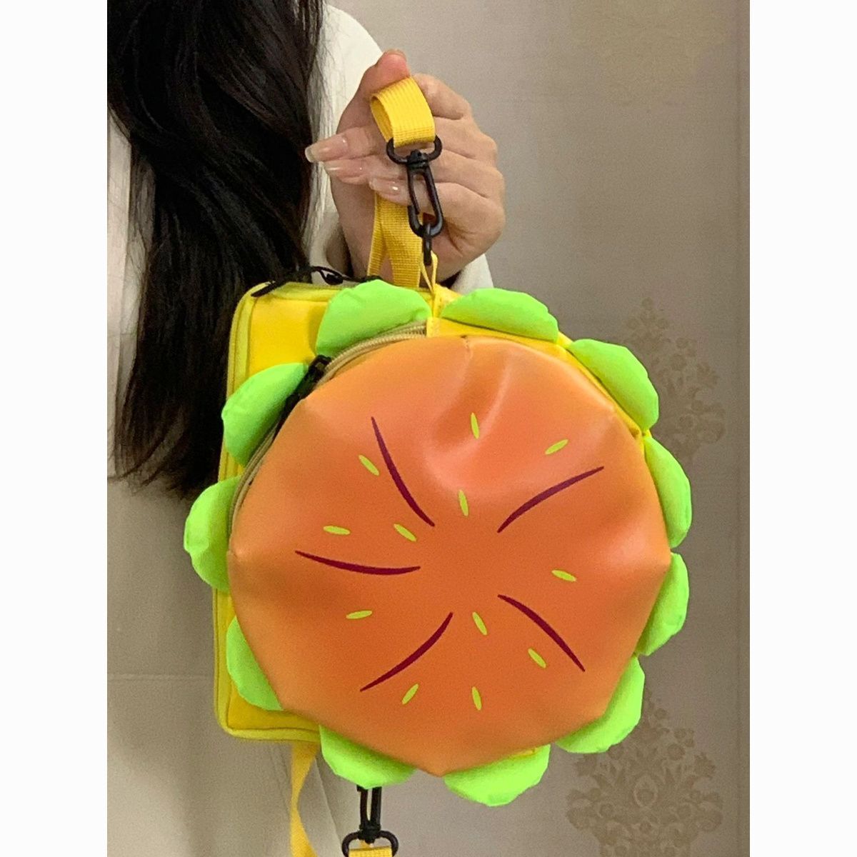 Preview of 送料無料！ ハンバーガー ショルダーバッグ ポシェット ぬいぐるみ かばん バッグ ロリータ ゴスロリ ネオスマ