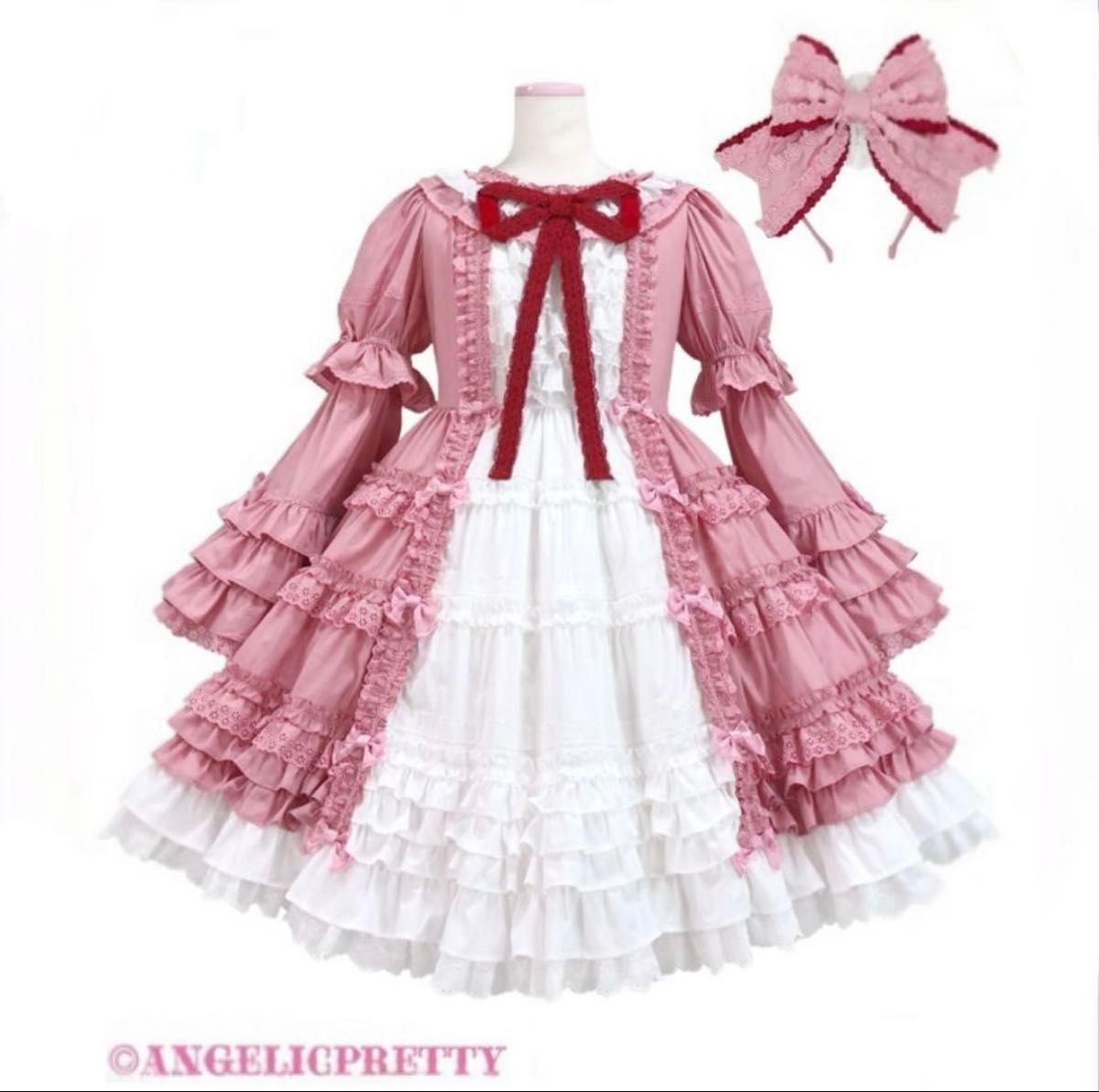 Preview of Angelic Pretty ローゼンメイデン 雛苺 コラボワンピース ドレス ロリータ ピンク
