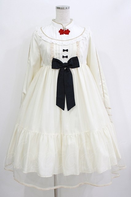 Preview of Angelic Pretty / Hao Hao Panda One-Piece Dress Set, Free Size, Ivory, H-26-05-26-010-AP-OP-NS-ZH