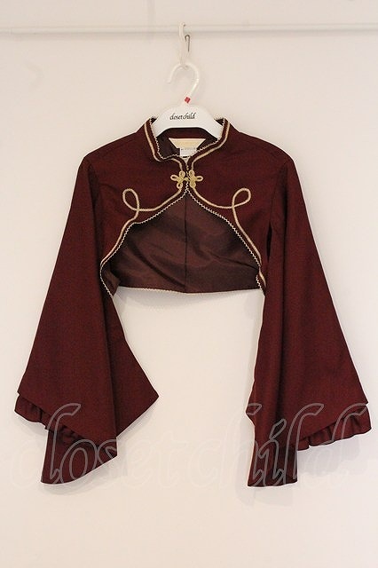 Preview of metamorphose / Plain Kimono Sleeve Bolero Bordeaux O-26-06-04-023-ME-TO-OW-OS