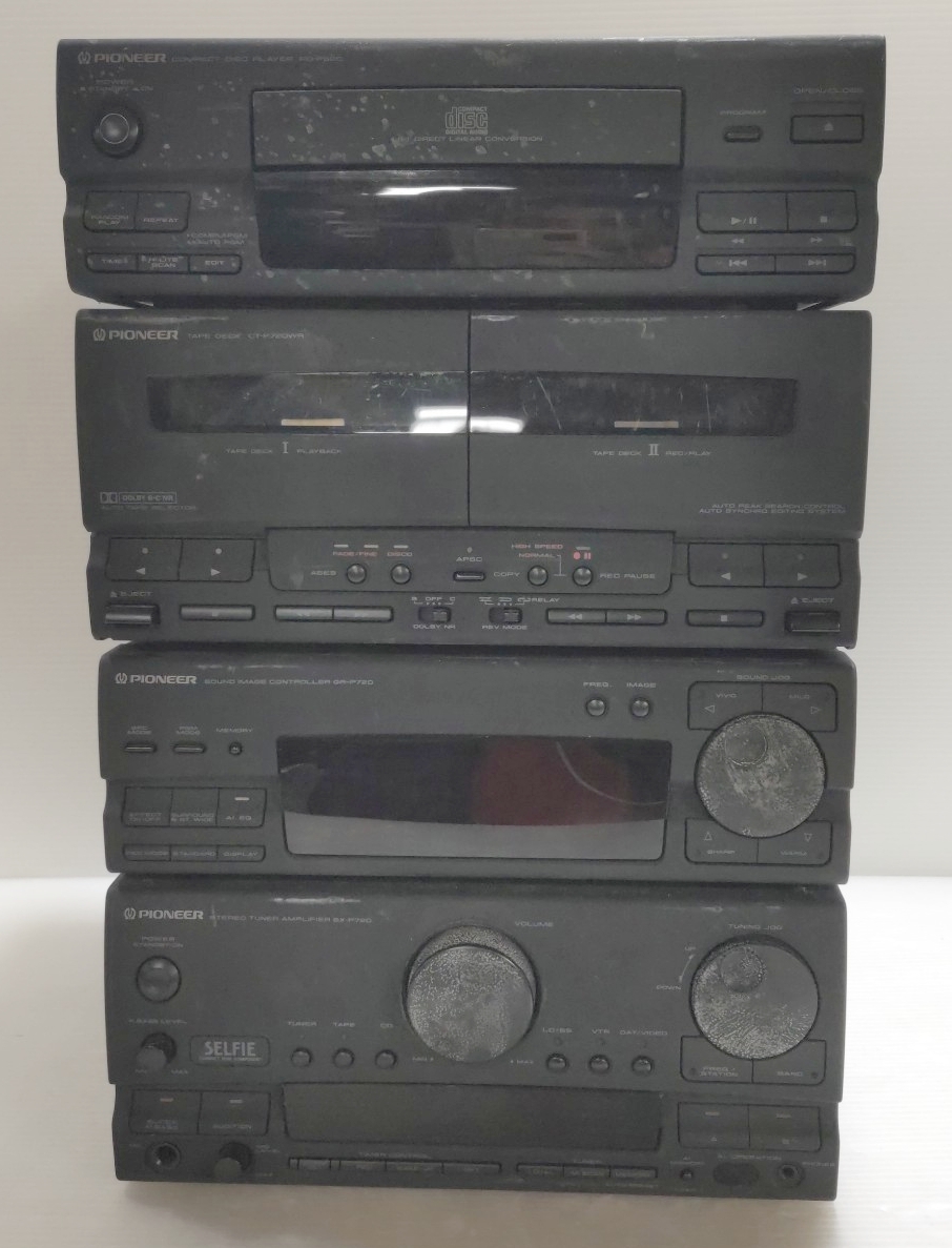 【貴重な逸品】Pioneer パイオニア システムコンポ一式 、リモコン付き パイオニアシステムコンポ