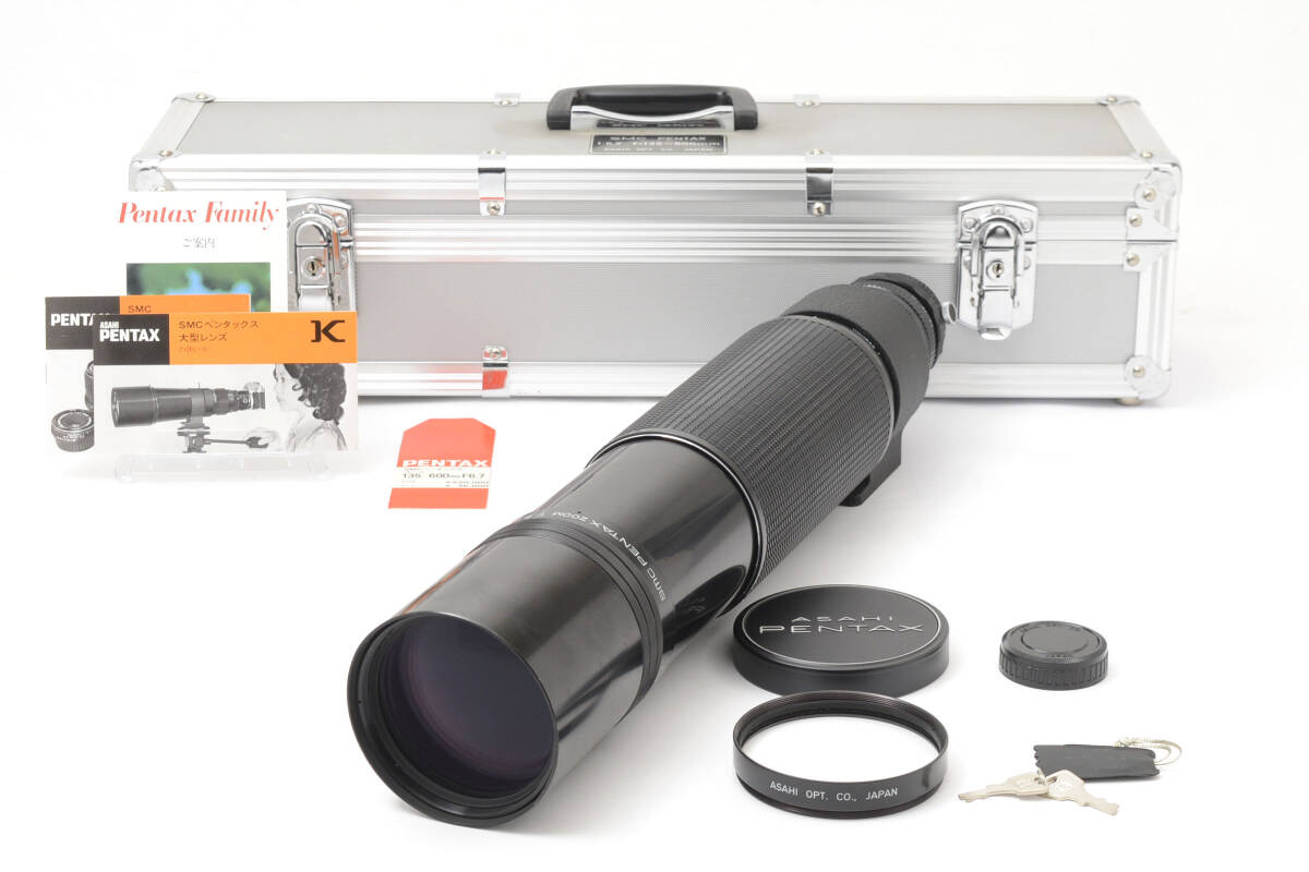 SMC Pentax 135-600mm F6.7 K-mount [Excellent Condition] Rare Collector's Item Pentax Super telephoto zoom lens with dedicated aluminum case (with lock and instruction manual) #K2510f