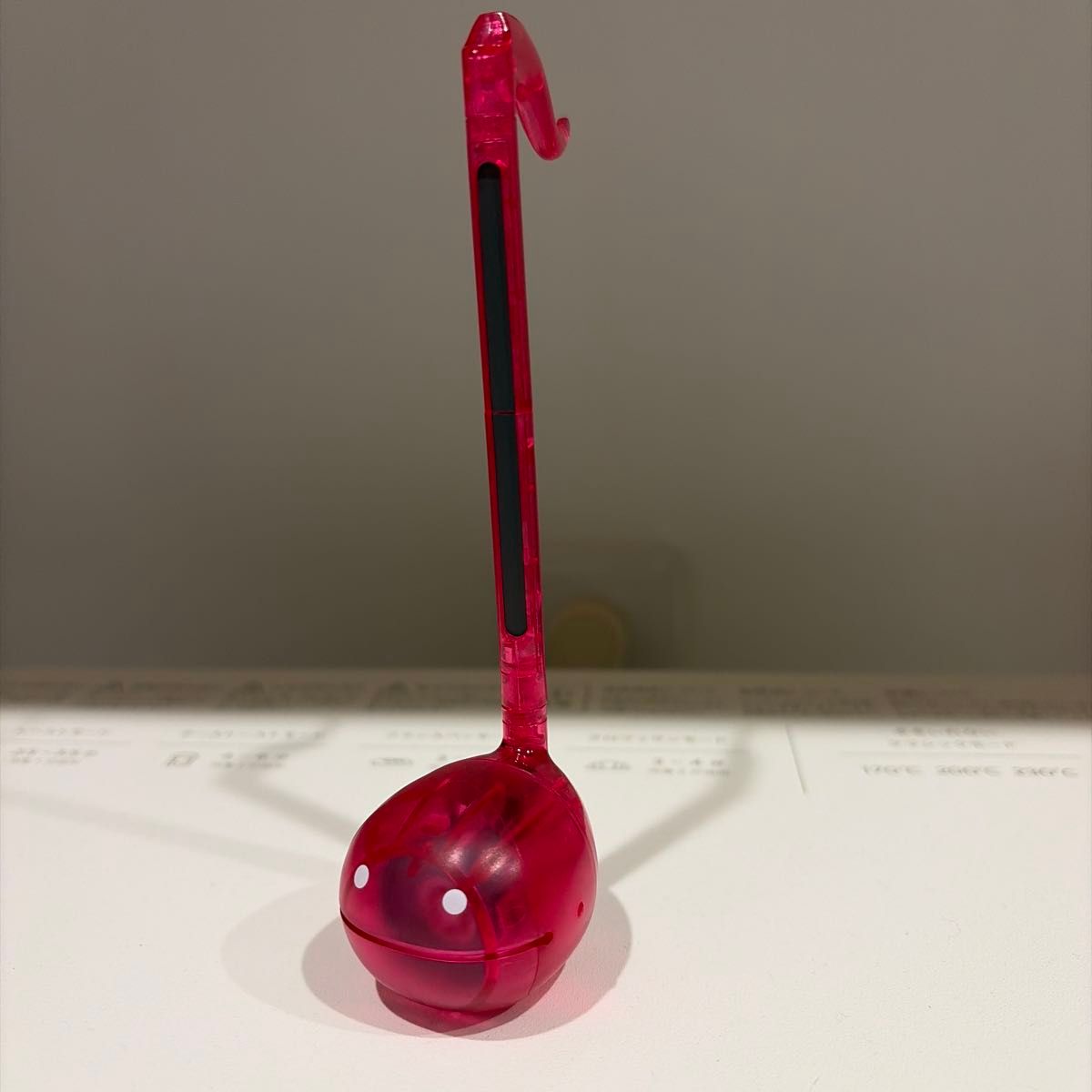 Otamatone Capsule Clear Red Electronic Musical Instrument