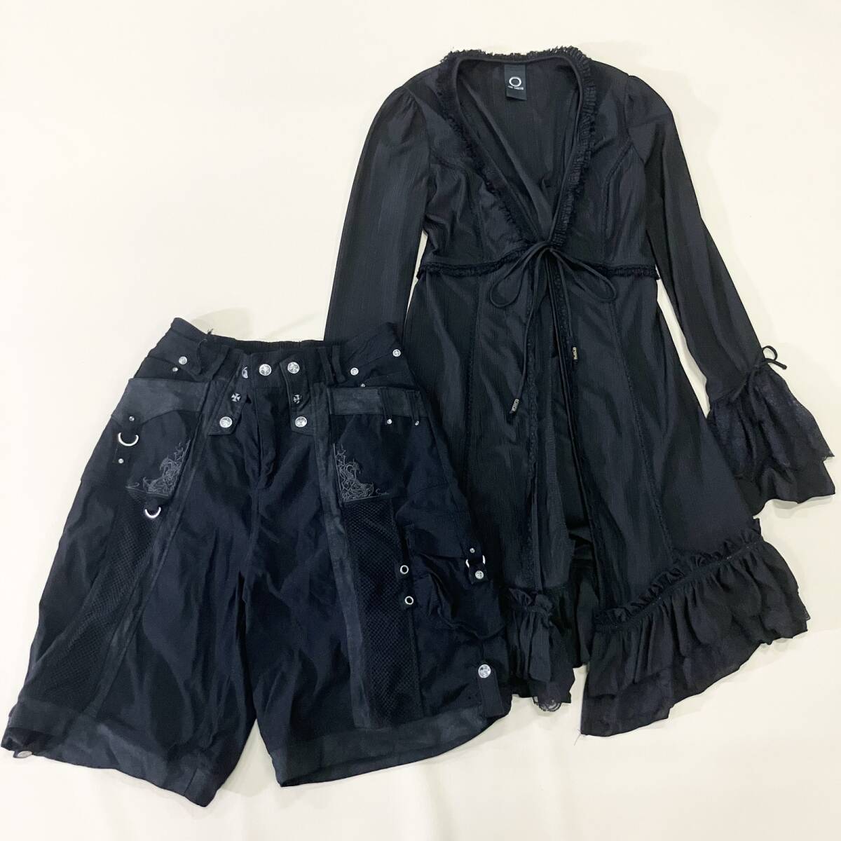 Preview of ★地雷 ロック ゴスロリ ゴシック ロリータ パンク 2点 まとめ Ozz ONESTE Ozz croce ロングカーディガン ボトムス 等 サイズMIX 卸 現状品