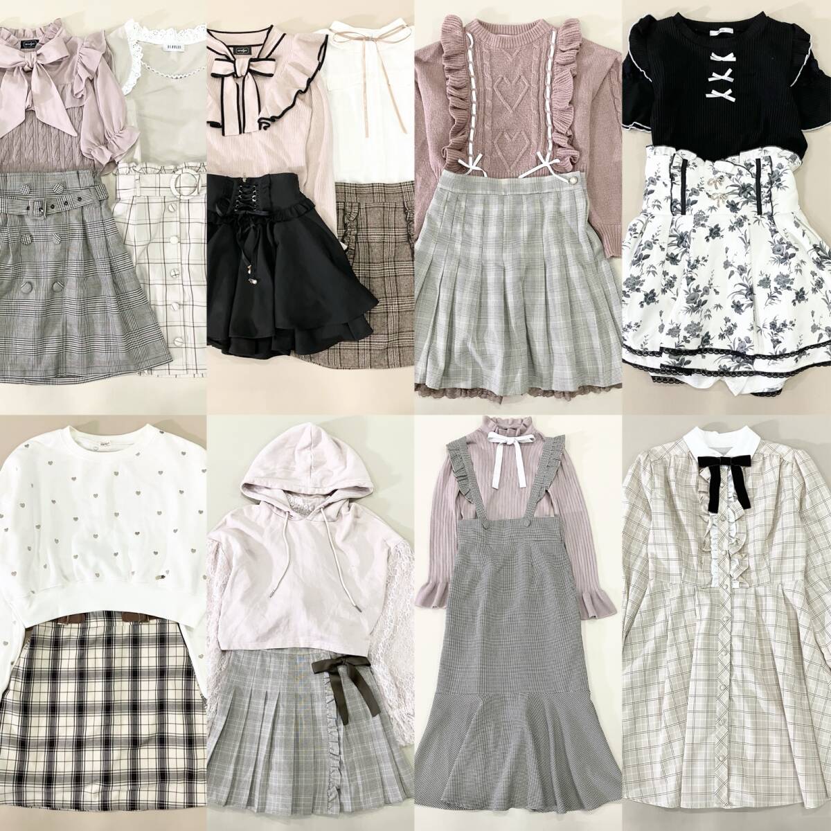 Preview of ★ 量産型 地雷系 姫 18コーデ 19点 まとめ ROJITA AnkRouge evelyn BUBBLES トップス ボトムス ワンピース ガーリー ロリータ 卸 現状品