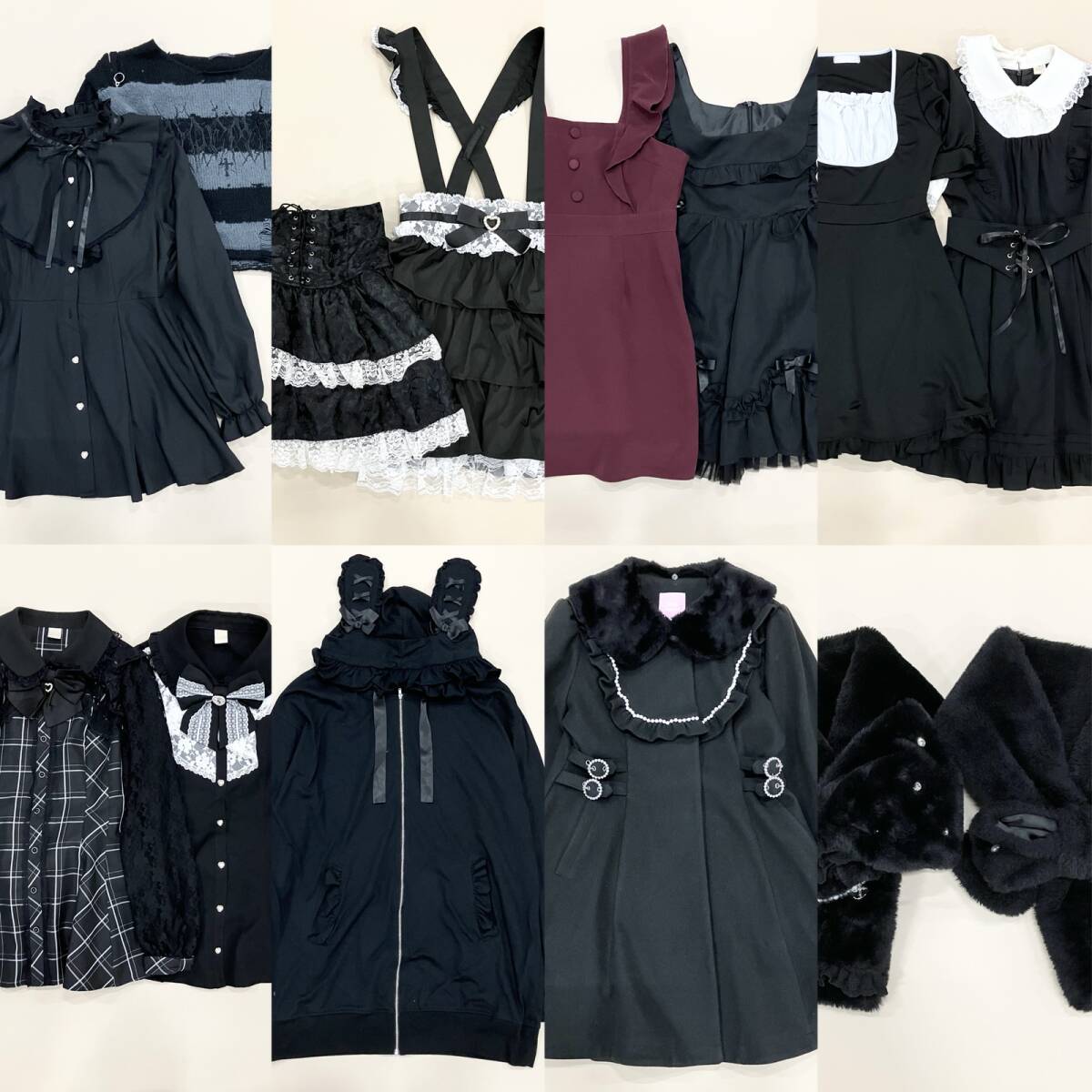 Preview of ★量産型 地雷系 姫 14点 まとめ AnkRouge Secret Honey トップス ボトムス ワンピース マフラー 等 ガーリー ロリータ ゴスロリ 卸 現状品