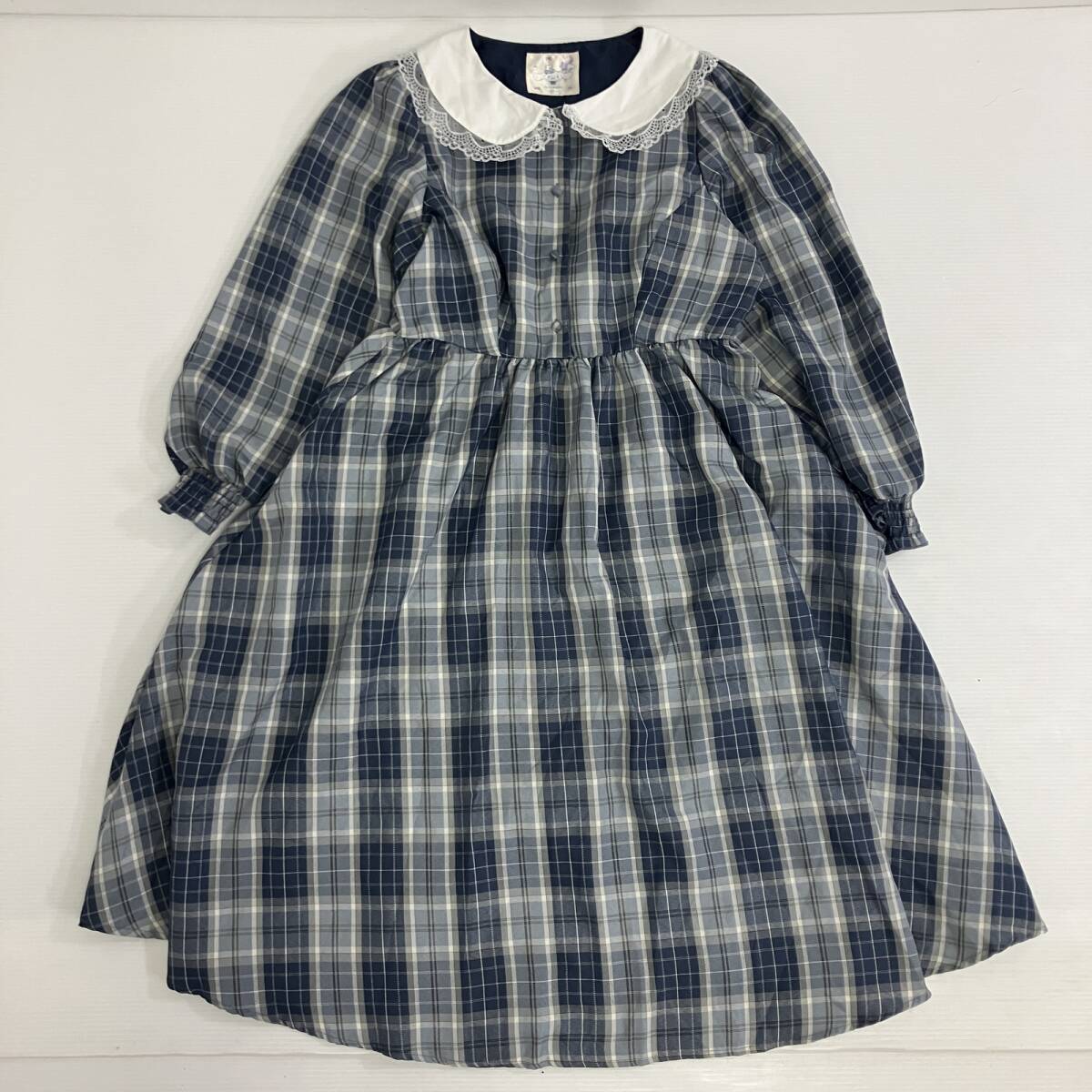 Preview of ◆ ワンピース しまむら×青木美佐子×サンリオキャラクターズ シナモロール コラボ ロリータ 長袖 ブルー系 3Lサイズ レディース 古着