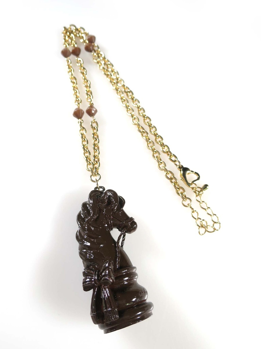 Preview of Angelic Pretty / Chess Night Necklace / Angelic Pretty Chess Brown [B76625]