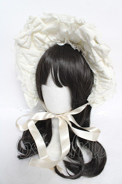 Preview of metamorphose / チュールレースハーフボンネット アイボリー Y-26-09-02-037-ME-AC-SZ-ZY