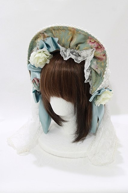 Preview of metamorphose / royal jacquard half bonnet headband, peppermint, H-26-09-03-085-ME-AC-NS-ZH