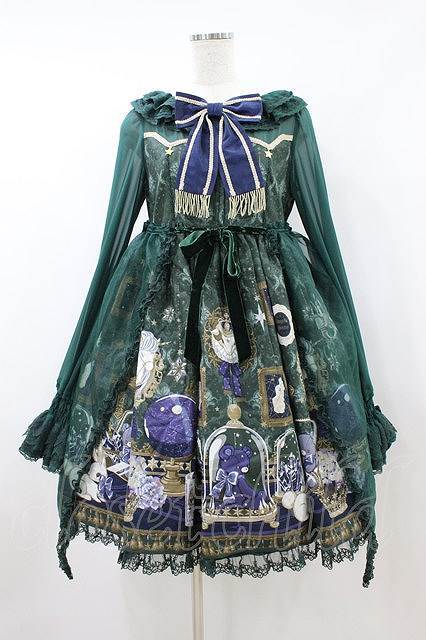 Preview of Angelic Pretty / メルカトル骨董品店ワンピース Free グリーン H-26-08-24-014-AP-OP-NS-ZH