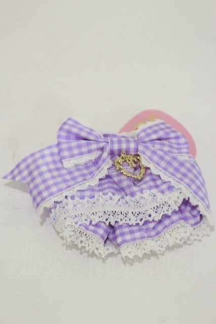 Preview of BABY, THE STARS SHINE BRIGHT / Flancesca Ribbon Scrunchie Lavender H-26-09-08-015-BA-ZA-NS-ZH