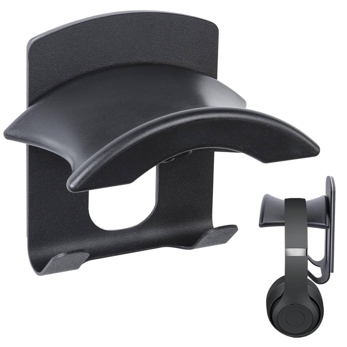 Magnetic Headphone Hanger, Steel, Headphone Hook, Cable Management, Wall Mount, Compact Headphone Holder