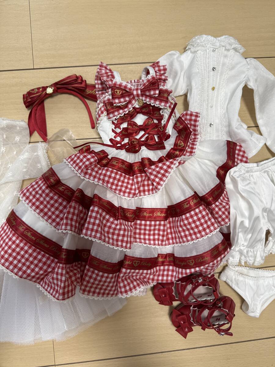 Preview of VOLKS BABY, THE STARS SHINE BRIGHT Collaboration Dress (Red) - Ma-chan