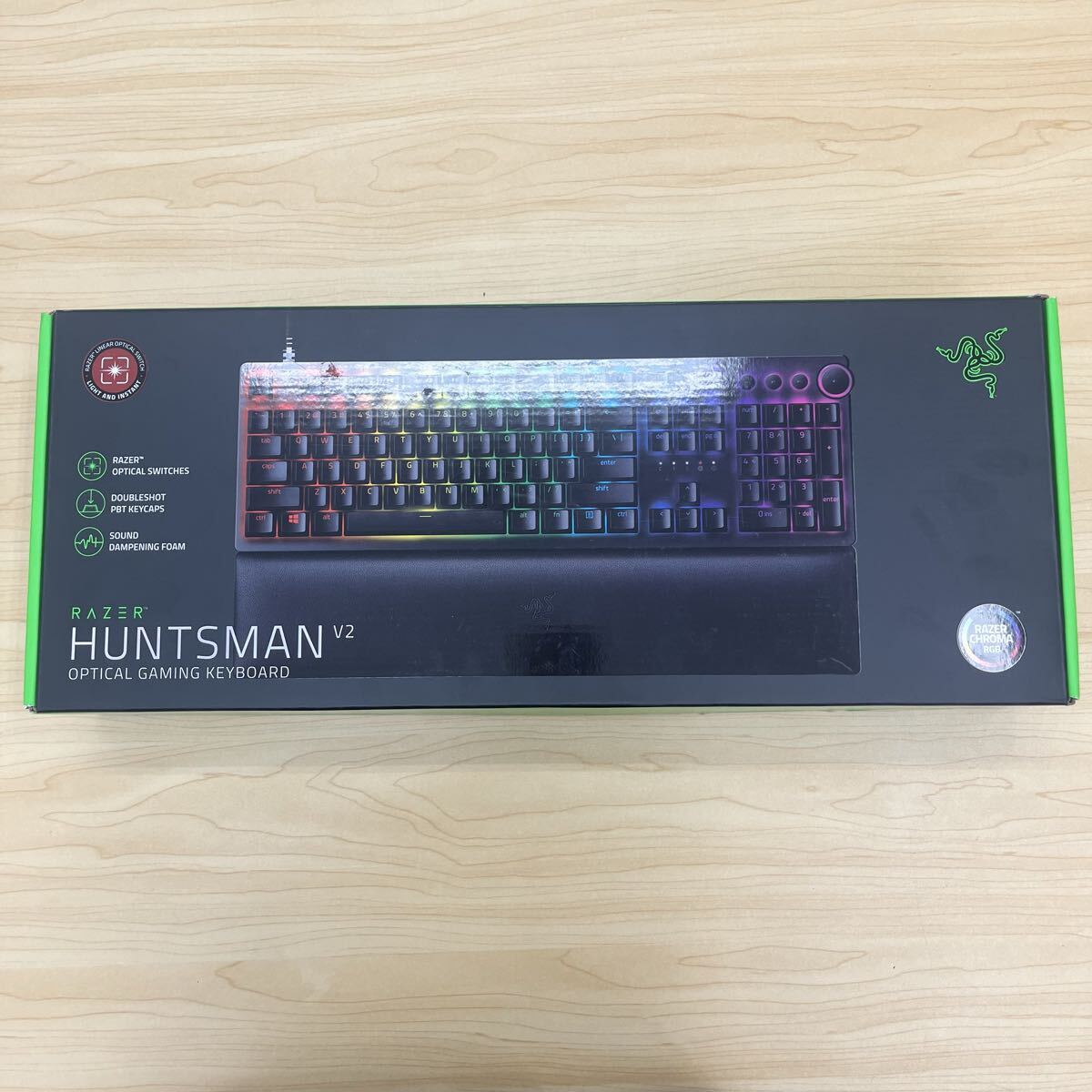 Razer Huntsman V2 Gaming Keyboard with Optical Switches