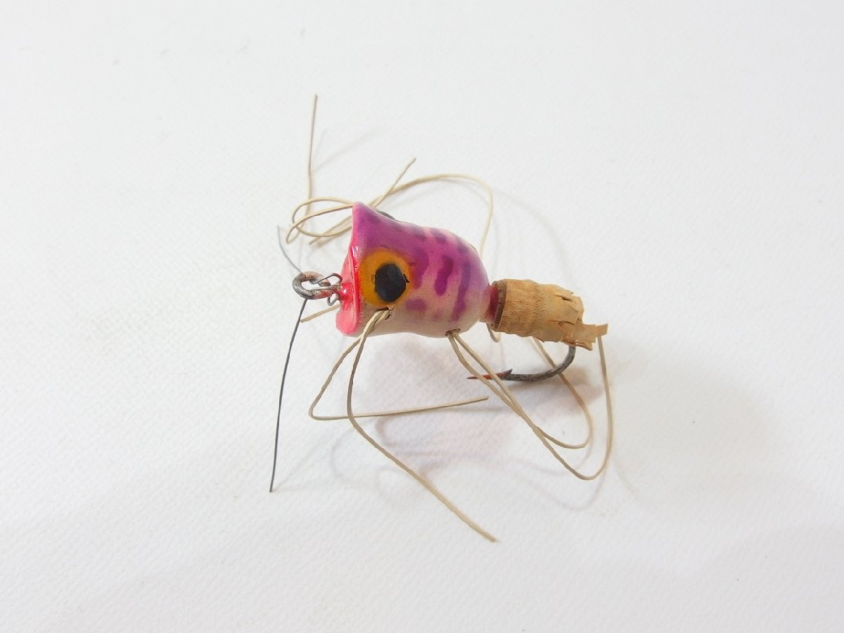 Fred Arbogast Flapopper Fly Size Fly Popper Bass Bug Purple Coach Old Lure (39769)