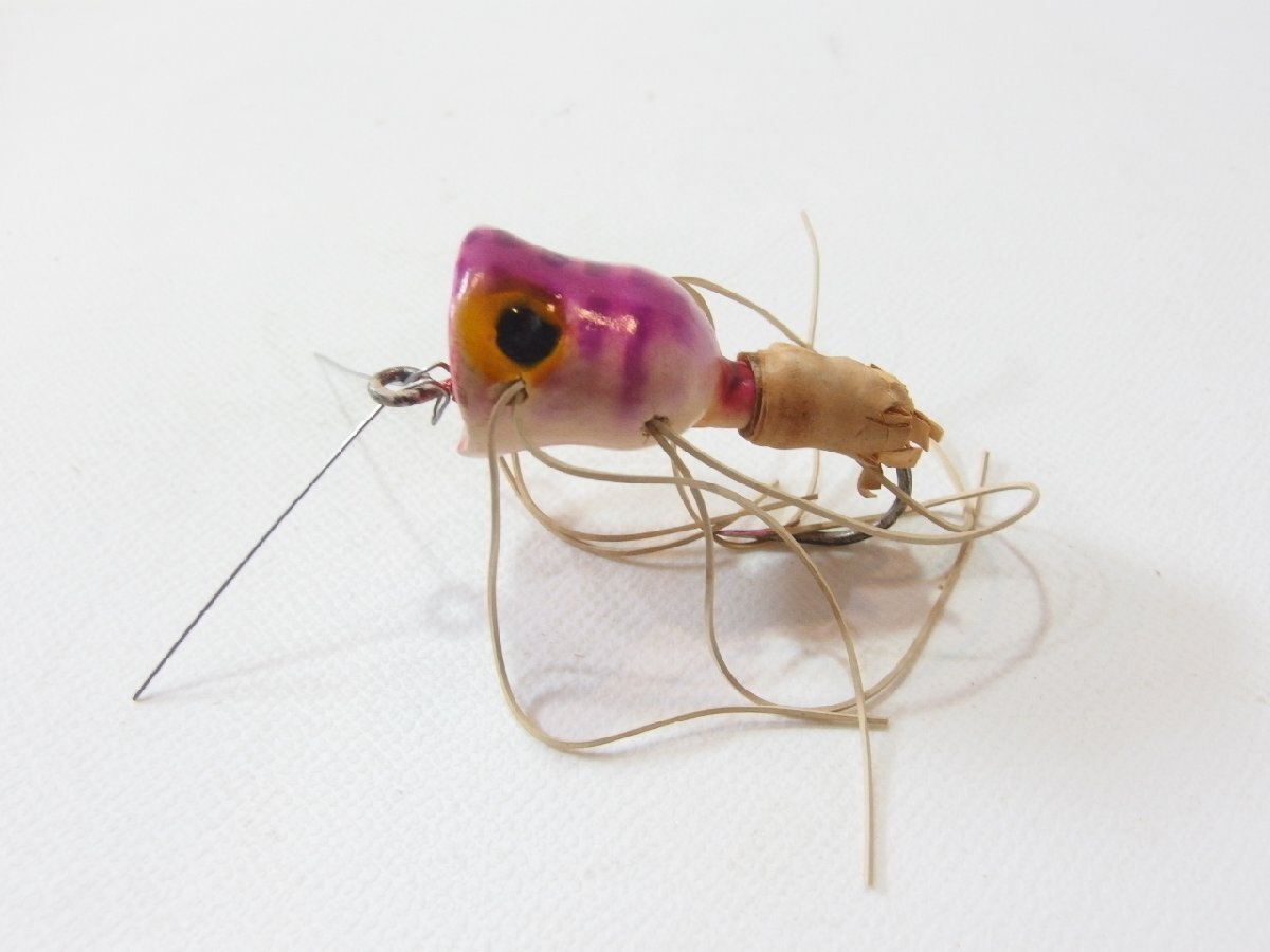 Fred Arbogast Flapopper Fly Size Fly Popper Bass Bug Purple Coach Old Lure (39770)
