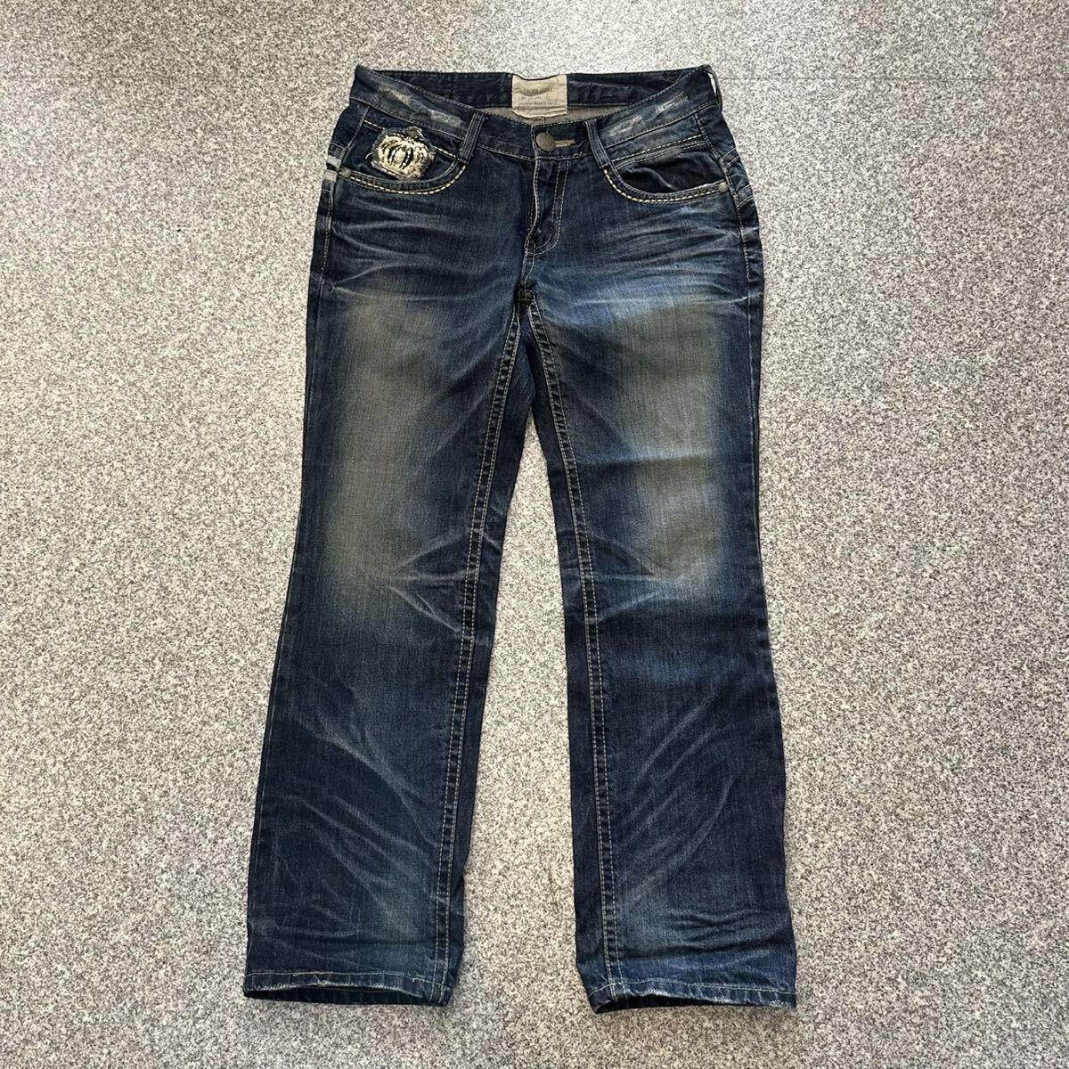 Preview of 【3819 60サイズ】Lolita JEANS ロリータジーンズ デニムパンツ インディゴ Y2K 平成 ジーパン フェード ブーツカット 古着 ユーズド