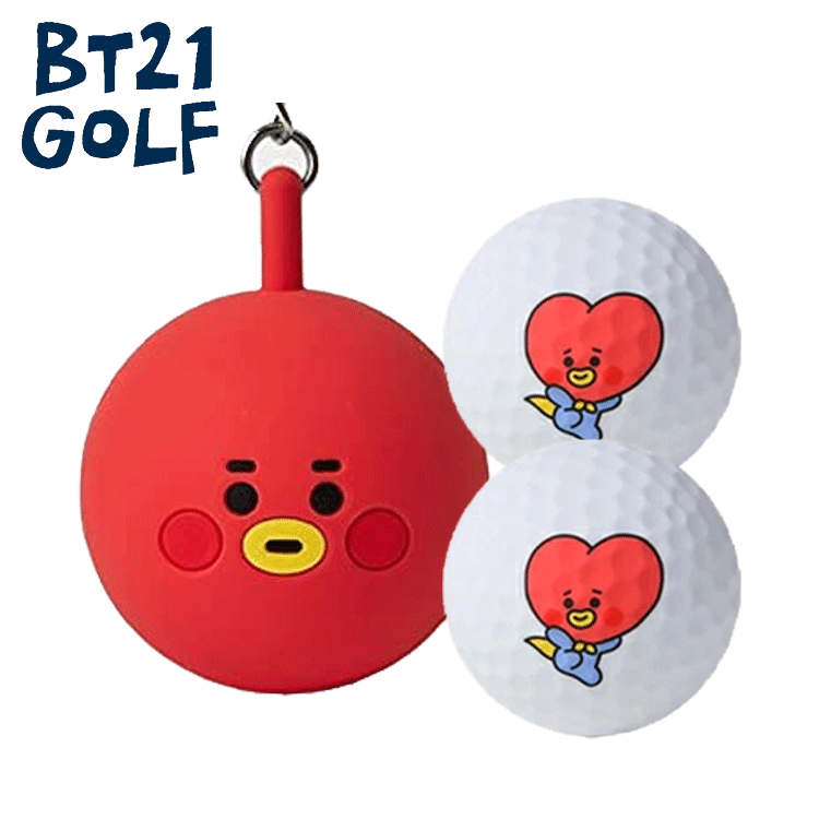 BT21 GOLF BABY Ball Pouch SET[비티 이시빌][볼 파우치][골프공] [세트] [캐릭터] [TATA] [GolfBag]