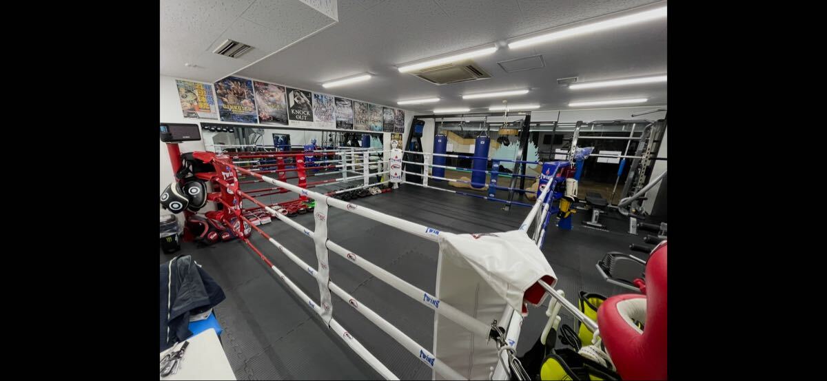 Boxing ring, Twins 4-meter ring parts, various types, Muay Thai, kickboxing ring [Used] Boxing