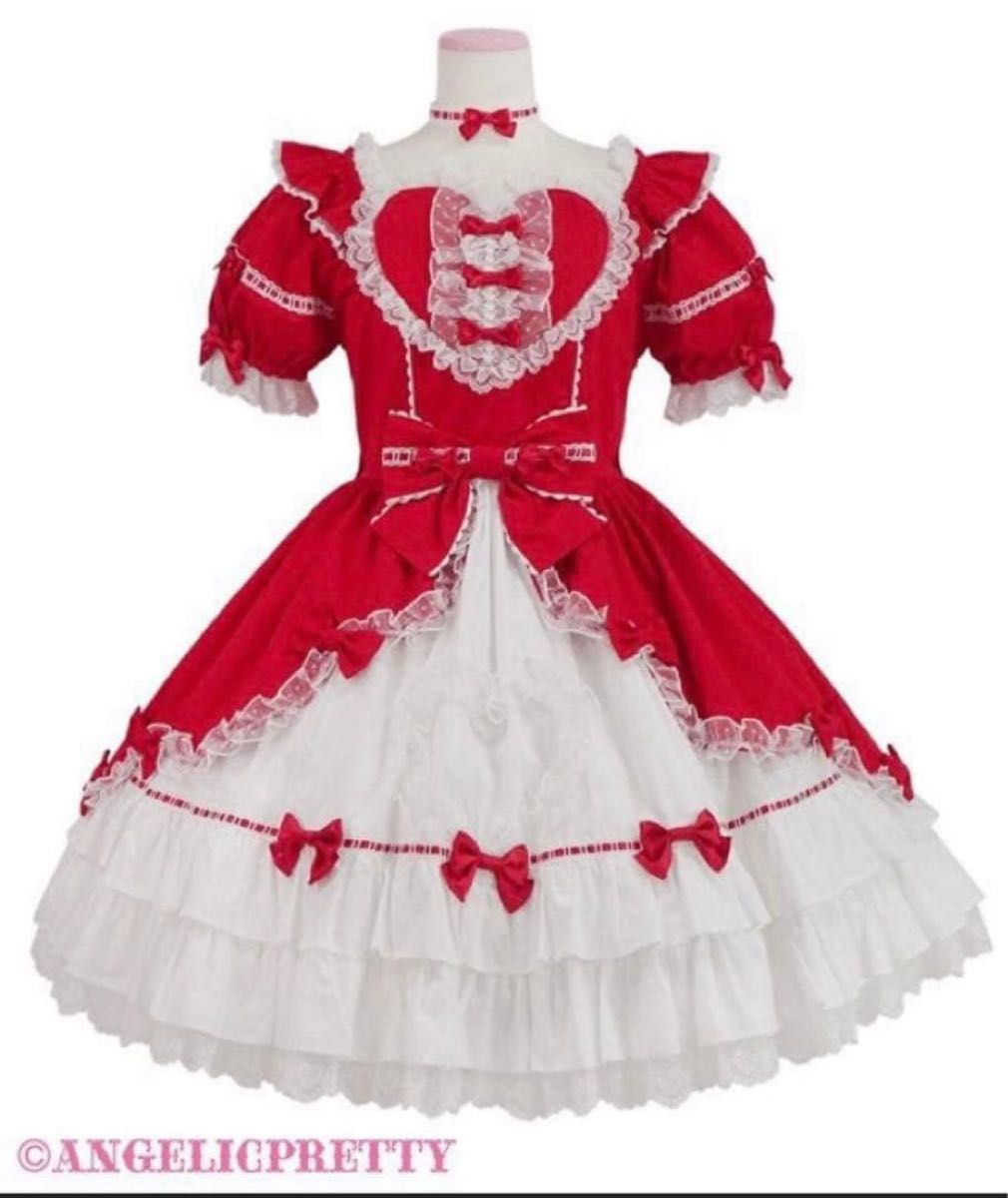 Preview of Angelic Pretty Symphony Heart Dress (Red)