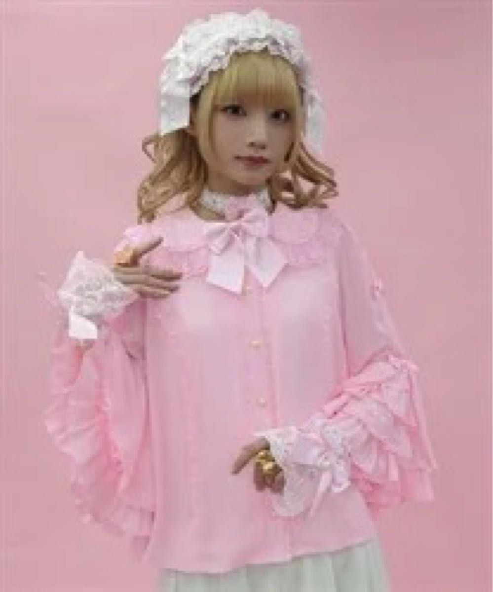 Preview of シャルミエール ピンク ロリィタ 姫袖 ブラウス
