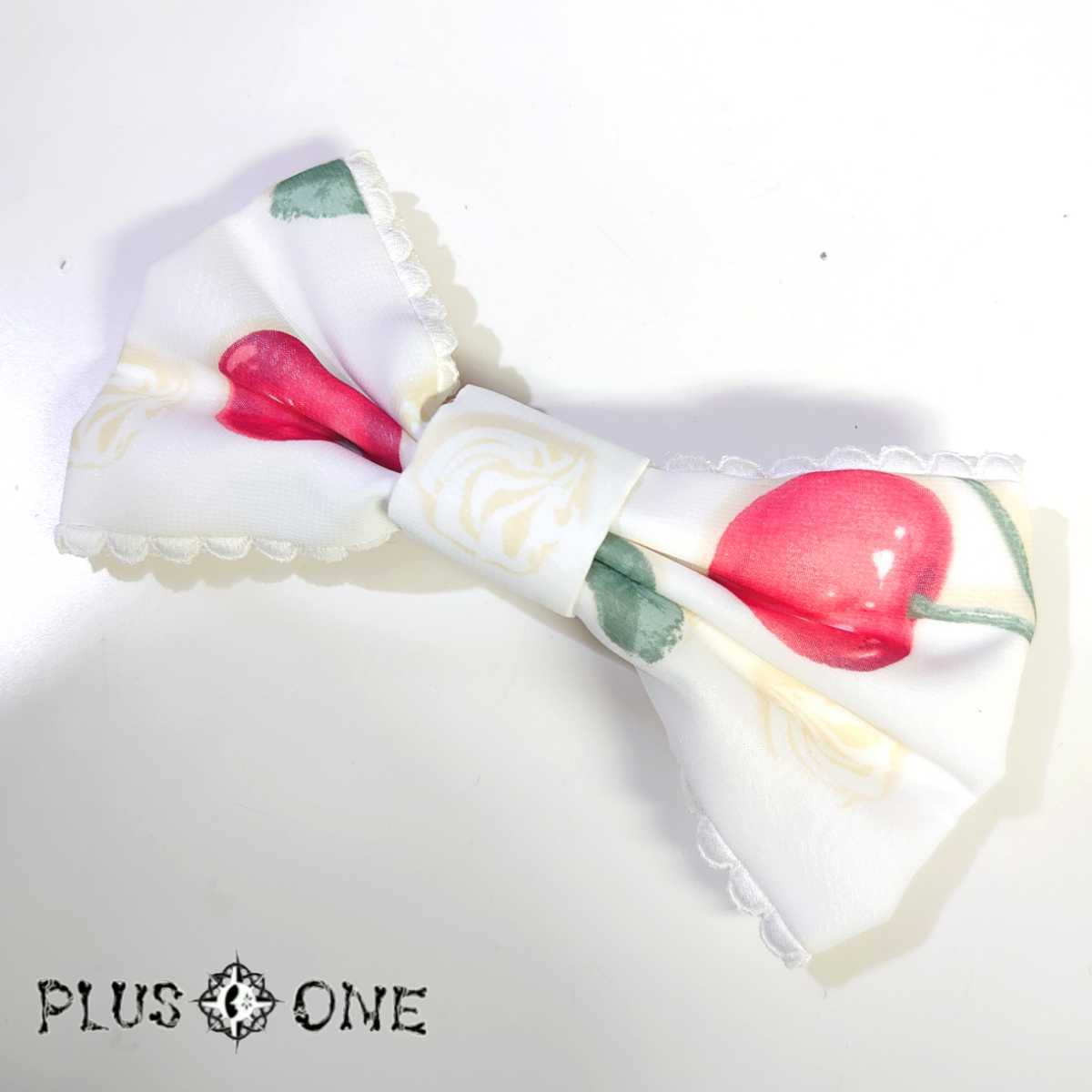 Preview of 【Angelic Pretty】Creamy Cherry バレッタ シロ/ アンジェリックプリティ