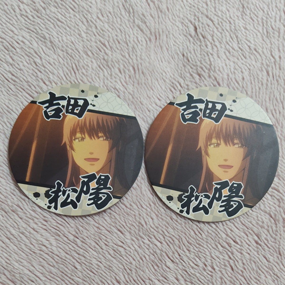 銀魂 坂田銀時 吉田松陽 名場面 スクエア 缶バッジ 銀魂 吉田松陽