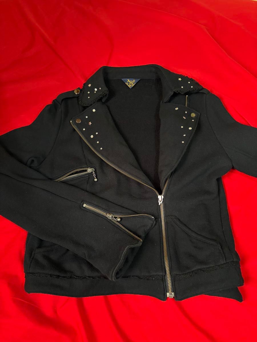 Preview of Alice and the Pirates Rider's Jacket, Black, Studded