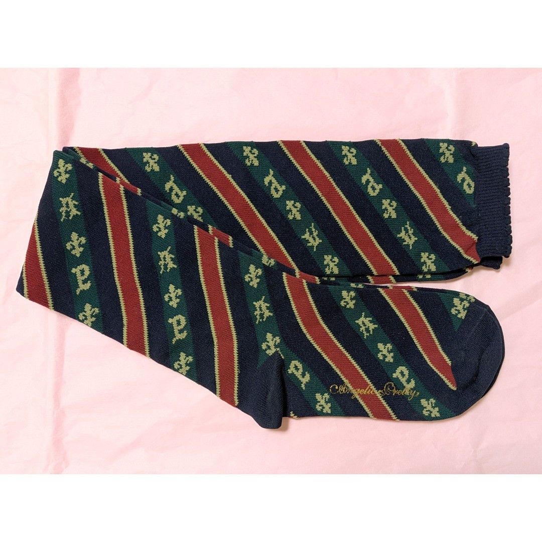Preview of Angelic Pretty Academy Border Over-the-Knee Navy