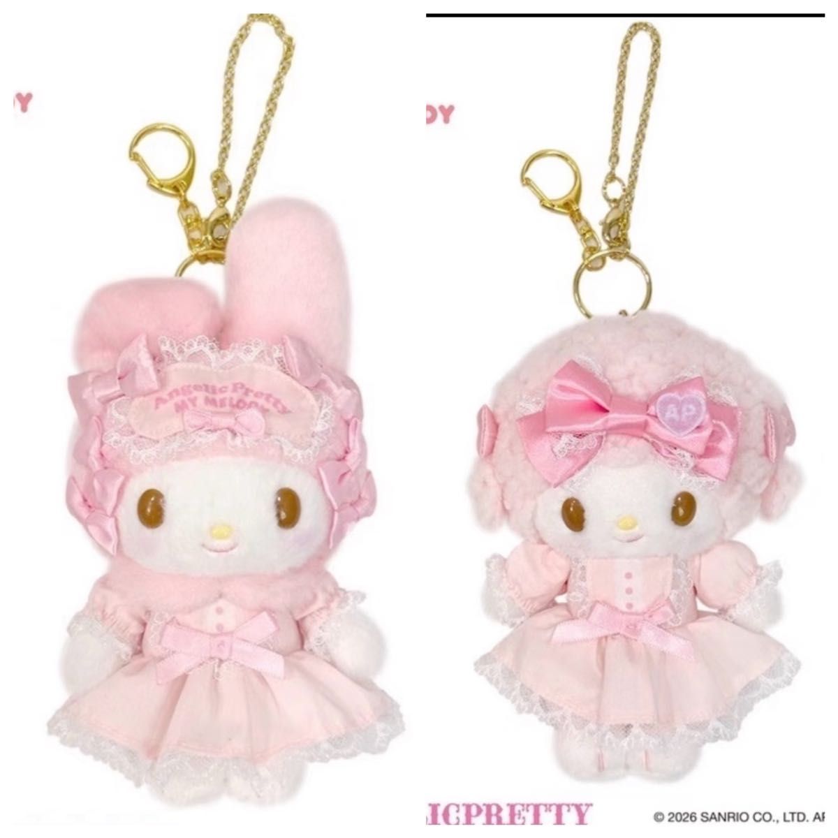 Preview of Sanrio Angelic Pretty My Melody Piano Keychain Set