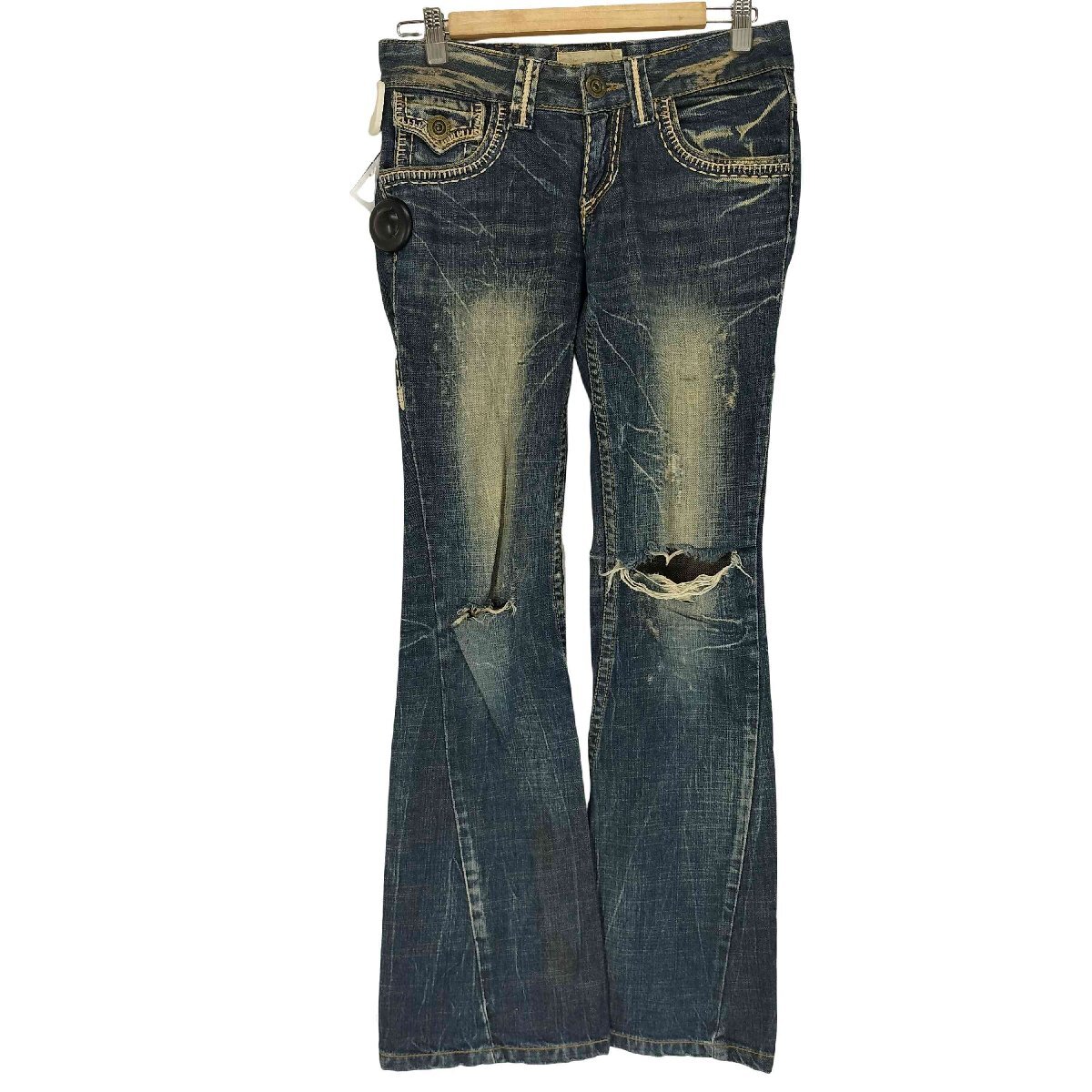 Preview of USED古着(ユーズドフルギ) LOLITA JEANS ロリータ ジーンズ ダメージ加工 ブーツカット 中古 古着 1025