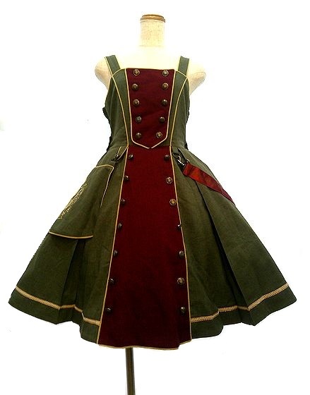 Preview of Metamorphose Wizarding Lesson ~The Beginning of Wizardry~ Jumper Skirt & Ribbon Barrette 2-Piece Set