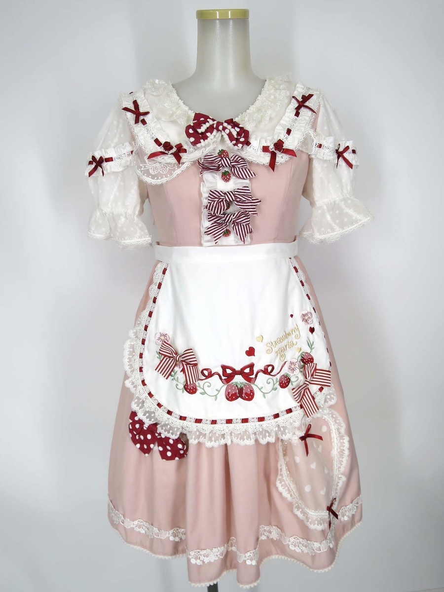 Preview of Strawberry Maria Lolita Dress with Apron / Strawberry Maria [B77578]