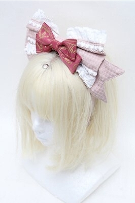 Preview of BABY,THE STARS SHINE BRIGHT / Waffle Cottonカチューシャ ピンク S-26-09-29-023-BA-TO-AS-ZS