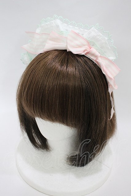 Preview of Angelic Pretty / Dreamy Parfaitカフェカチューシャ ミント H-26-09-25-004-AP-AC-YZ-ZH