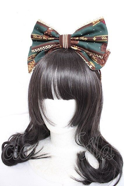 Preview of Angelic Pretty / Chocolate Rosetteカチューシャ グリーン Y-26-10-04-011-AP-AC-SZ-ZY