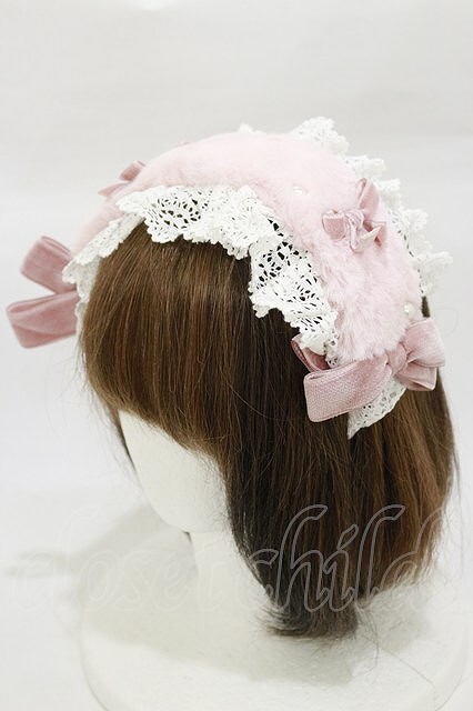 Preview of BABY,THE STARS SHINE BRIGHT / Ruban de Noel Neigeドレスカチューシャ ピンク H-26-09-20-1002-BA-AC-NS-ZH