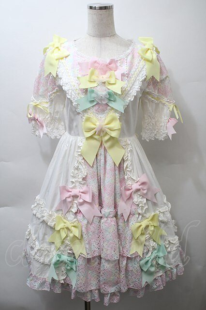 Preview of BABY, THE STARS SHINE BRIGHT / Haru-chan's Flower-Dancing Eternal Garden Dress, Free Size, Off-White (Burberry) H-26-10-10-001-BA-OP-SZ-ZH