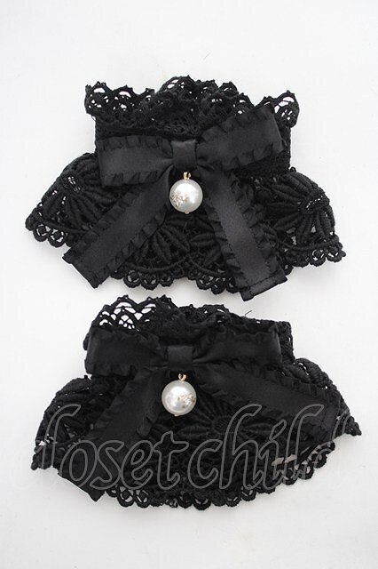 Preview of Angelic Pretty / GRACE LACE カフス 黒 Y-26-10-14-009-AP-ZA-SZ-ZY